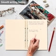 thumbnail image 5 of Wirebound Notebook Hardcover Spiral Notebooks Dogs and Doghouses, 60 Pages, 80 GSM, 5.7 x 8.3in, 5 of 7