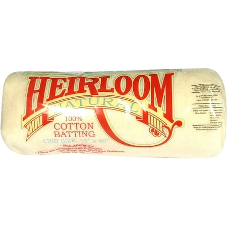 Hobbs Heirloom 100% Natural Cotton Batting - 45 inchx 60 inch - Crib