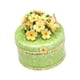 thumbnail image 3 of Caja de joyería pequeña perfecl, Caja decorativa de baratija de flores, Verde, 3 of 8