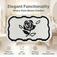 thumbnail image 6 of Unique Bargains Boho Ultra Soft Absorbent Shaggy Non Slip Bath Mat White 24" x 16", 6 of 6
