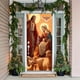 thumbnail image 1 of Tapiz Navideño para Puerta, 35 X 71 Pulgadas, Tela de Poliéster, Decoración Navideña para Colgar En La Puerta | Decoración Navideña para Fiestas de Invierno | Interiores, Exteriores, Nochebuena, Aula, 1 of 6
