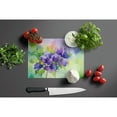 thumbnail image 2 of New Jersey Violet in Watercolor Glass Cutting Board Large 12 in x 15 in, 2 of 5