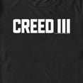 thumbnail image 2 of Men's Creed III Movie Logo White Graphic Tee Black Large, 2 of 5