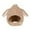 Brown, variant on lnmuld Solid Kids Plush Lamb Big Floppy Ear Earflap Hat Button Chin Strap Fuzzy Warm Winter Helmet Hat for Boys Girls Beige,6 Months-3 Years