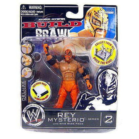 WWE Wrestling Build N' Brawl Series 2 Rey Mysterio Action Figure
