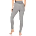 thumbnail image 2 of Overlap Waist Honeycomb Textured Butt Scrunch Sports Leggings - Charcoal, 2 of 4
