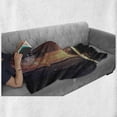thumbnail image 6 of Galaxy Soft Flannel Fleece Blanket, Deep Space Planets over Nebula Dust Stars and Halo Ring Science Fiction Art, Cozy Plush for Indoor and Outdoor Use, 50" x 70", Dark Grey Magenta, by Ambesonne, 6 of 6