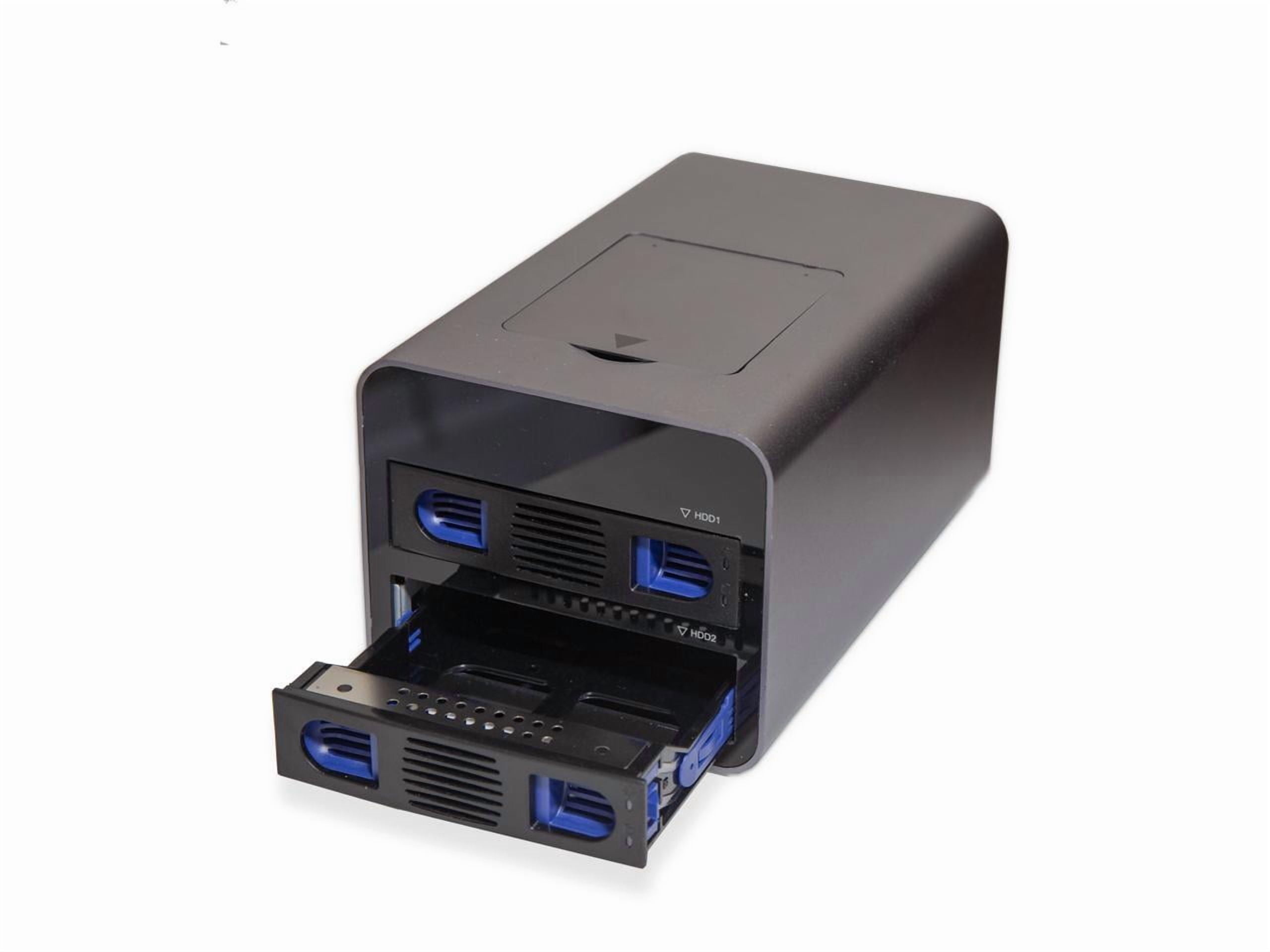 Syba SYENC50127 USB 3.2 Type-C 2-Bay SATA and M.2 NVMe External Drive Enclosure