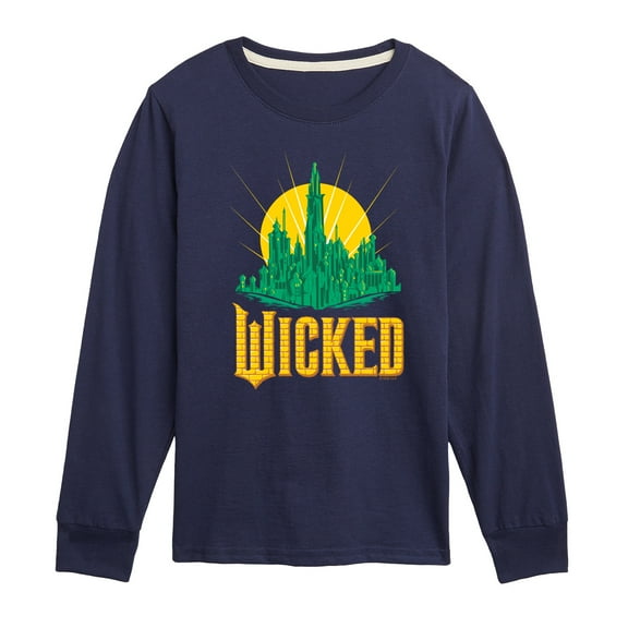 Wicked - Emerald City - Youth Long Sleeve Graphic T-Shirt
