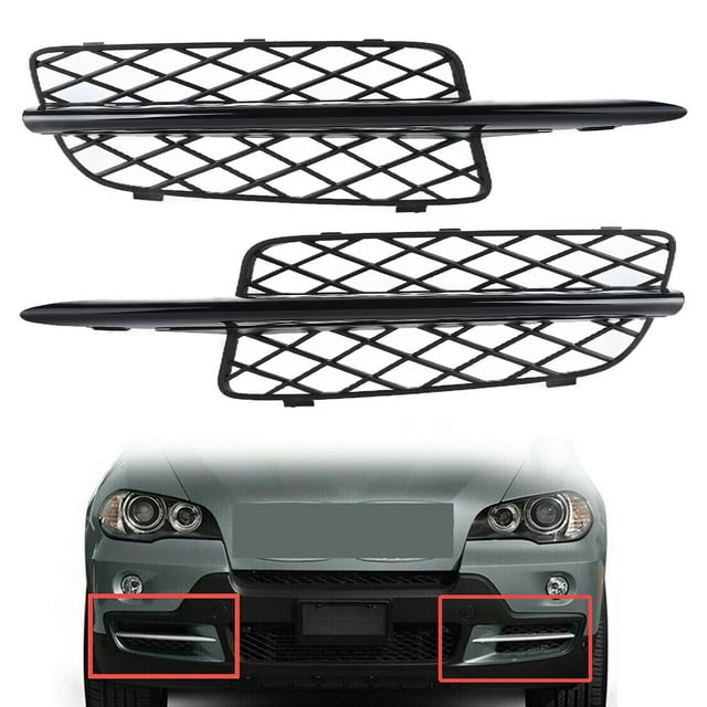 Bumper Lower Grille Cover, Simple And Fast Installation Front Bumper Grill Impact And Durable For Efficient Cooling For X5 E70 X6 E71 2007-2010