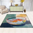 thumbnail image 2 of Yayeee Area Rugs for Living Room 5.2'x4' Non Slip Washable Bedroom Floor Carpet, Goldfish Bowl, 2 of 5