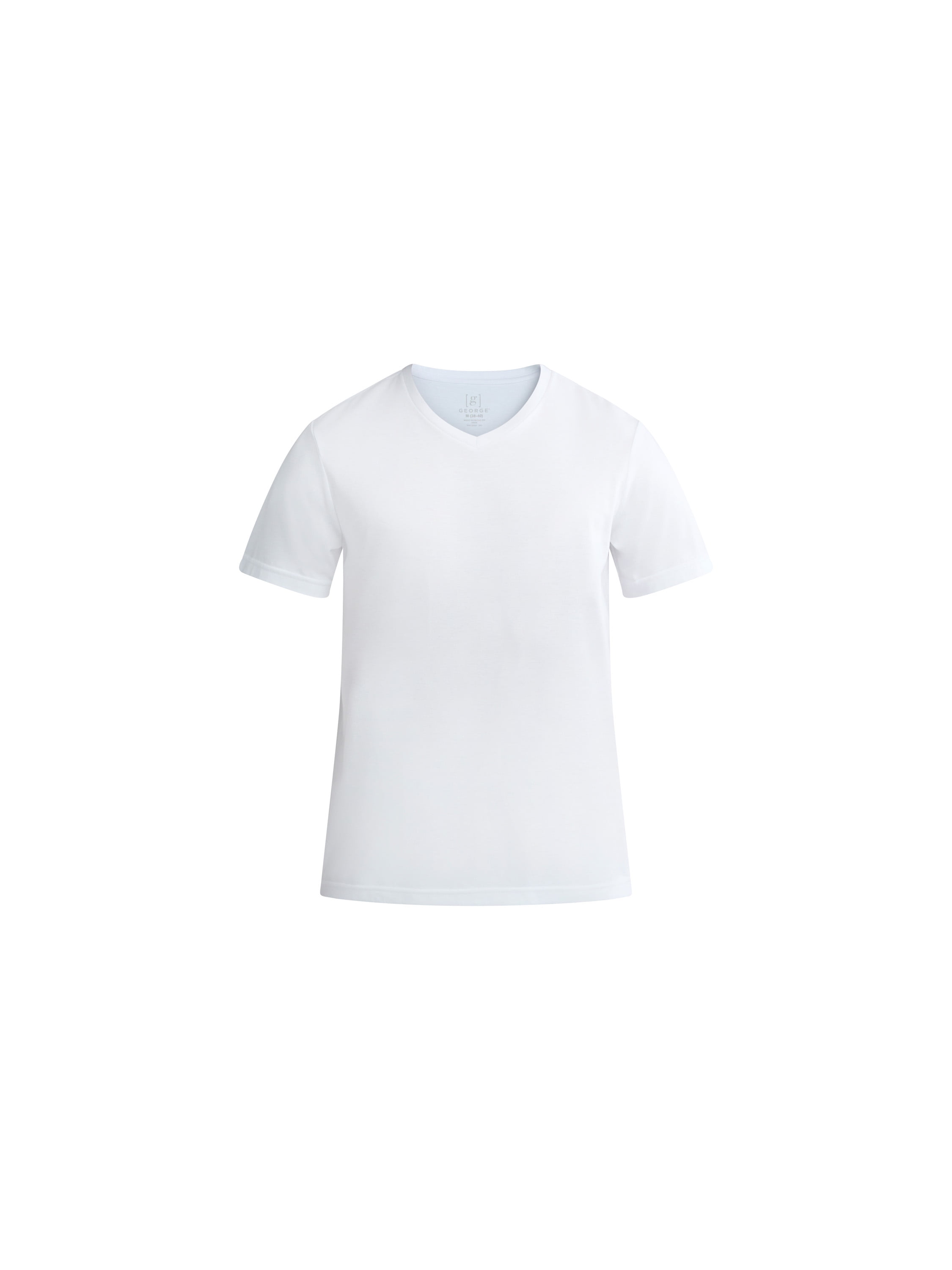 George Men's and Big Men's Lightweight V Neck Tee with Short Sleeves, 3-Pack, Sizes XS-3XL