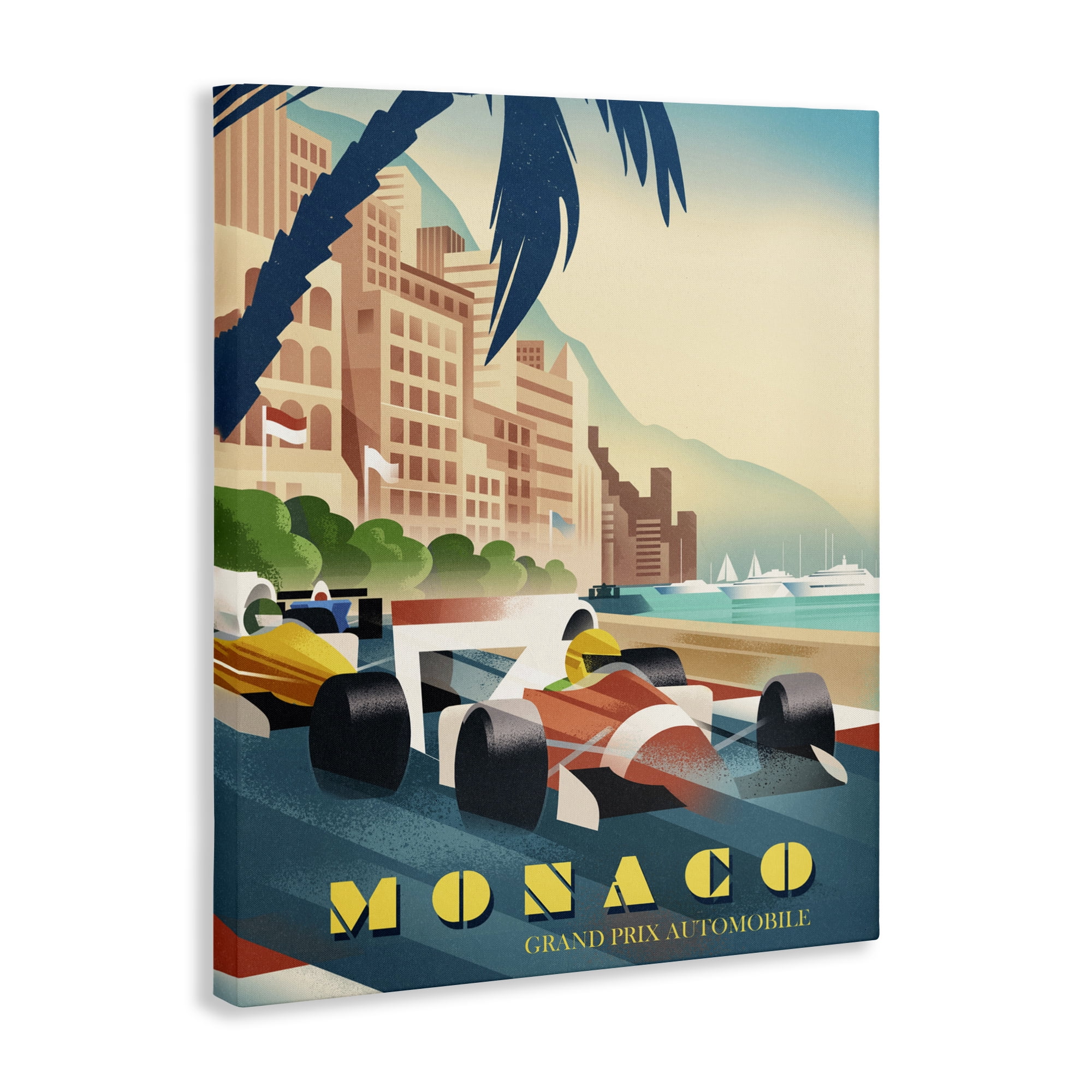 Stupell Industries Monaco Grand Prix Racing Canvas Wall Art, design by Martin Wickstrom