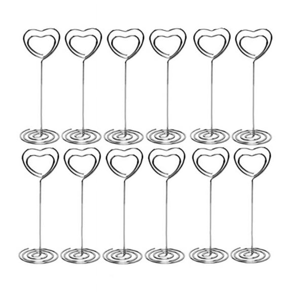 3.5 Inch Table Number Holder Set of 10 Place Card Holders Wedding Stand Photo (3.5-Inch, 10)