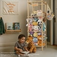 thumbnail image 5 of Organizador de almacenamiento de animales de peluche Auoleru, jaula de madera para zoológico, 5 of 5