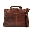 thumbnail image 2 of Adam Burk Leather Laptop Messenger Portfolio Shoulder Travel Bag Brown Back to  18ABP5BR, 2 of 2
