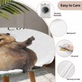 thumbnail image 3 of Happy Groundhog Day Round Tablecloth for 36-44 Inch Tables,Fitted Table Cover with Elastic Edge,Funny Cute Animal Spring Pastoral Waterproof Outdoor Table Cloth Protector for Patio Garden Dinner, 3 of 9