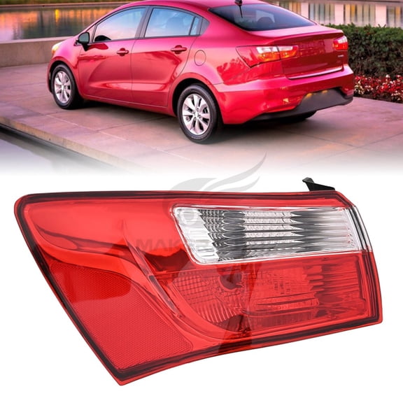 Driver Side Tail Light Rear Brake Lamp Halogen With Bulb Fits For Kia Rio 2012-2017 Rear Brake Lamp 924011W000, KI2804109C