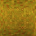 thumbnail image 1 of Ahgly Company Machine Washable Indoor Square Southwestern Yellow Country Area Rugs, 4' Square, 1 of 4
