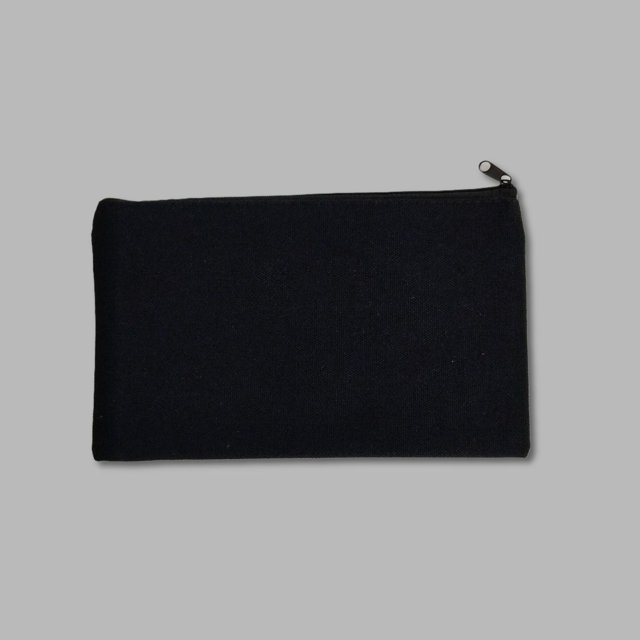 Estuche para lápices DIY con diseño de grafiti y cremallera en el borde, estuche para lápices de algodón, estuche para lápices con espacio en blanco, estuche para lápices de lona
