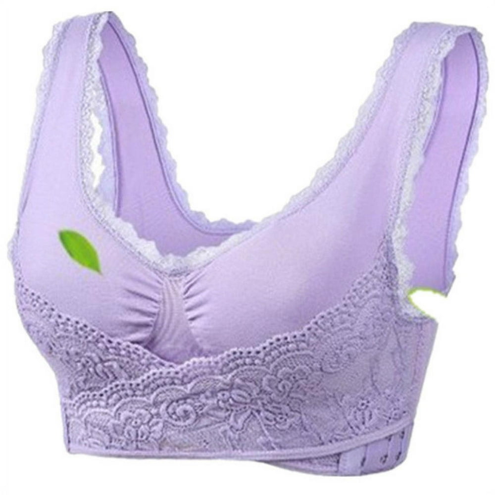 COOGOO Sexy Lace Bralette Solid Cross Side Buckle Bra Brassiere