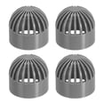 thumbnail image 1 of Uxcell 1.3 Inch (32mm) Fish Cover Permeable Cap, 4Pcs Aquarium Guard, Gray, 1 of 6