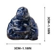 thumbnail image 2 of CxhicLuv Crystal Carved Laughing Buddha, Green Aventurine Feng Shui Figurine for Wealth & Prosperity, Home & Office Decoration, Positive Energy Statue for Family & Business, 2 of 5
