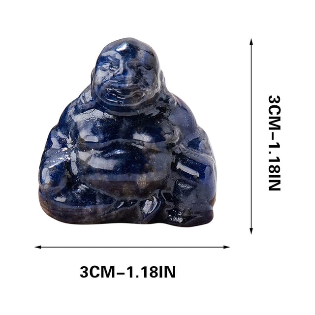 WRKEKC Liquidation Figurines Bouddha Feng Shui Sculptées en Cristal Rire Heureux Richesse