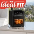 thumbnail image 3 of Gourmia Air Freidora tostador Combo – Horno tostador digital todo en uno de 14 cuartos de galón con asador y deshidratador, 12 preestabl, 3 of 10