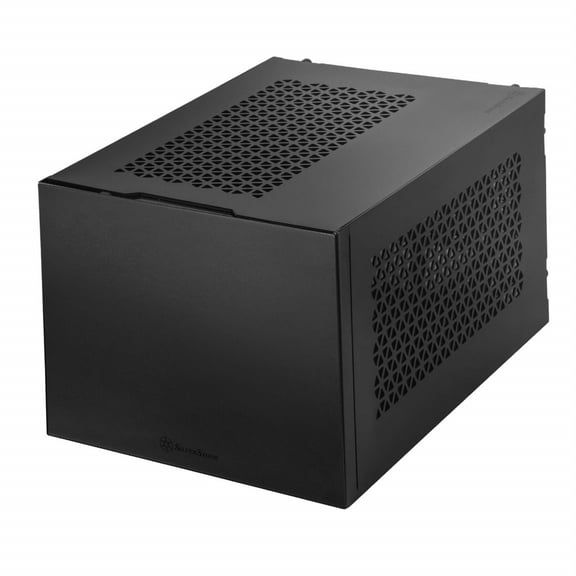 Black, Aluminum outer shell, steel body, Small form factor chassis with 23.5,32.5"drive bay, support mini-ITX/Mini DTX motherboard , 2USB 3.0 Type A, 1USB3.1 Gen 2 Type C, 112025 PWM Fan