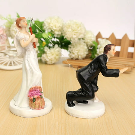 Meigar Love Wedding Cake Toppers Funny Figurines Couple Wedding Engagement Aniversary Party Decorations Supplies Souvenirs