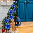 thumbnail image 4 of Dalrosia 12PCS Glitter Christmas Poinsettia Flowers with Clips, 5.7" Poinsettias Artificial Flowers for Christmas Tree Wreaths Garland Decoration, 4 of 5