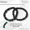 thumbnail image 4 of Parcelona Flexible Set of 4 Chenille Ponytail Holder Elastic Hair Ties, 4 of 84