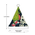 thumbnail image 3 of KLL Christmas Hats for Adults Plush Dinosaur Basketball Player Print Santa Hat Xmas Fluffy Santa Claus Hat for Women Men, 3 of 6