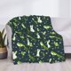 thumbnail image 3 of Fotbe Green Frogs Manta de Franela con Estampado, Manta Ultrasuave para Cama, Sofá, Auto, Hipoalergénica y Antibolitas-60"x50", 3 of 6