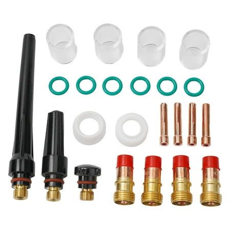 

Lierteer 23Pcs TIG Welding For Stubby Gas Lens #10 Cup Kit For Tig WP-17/18/26 Torch
