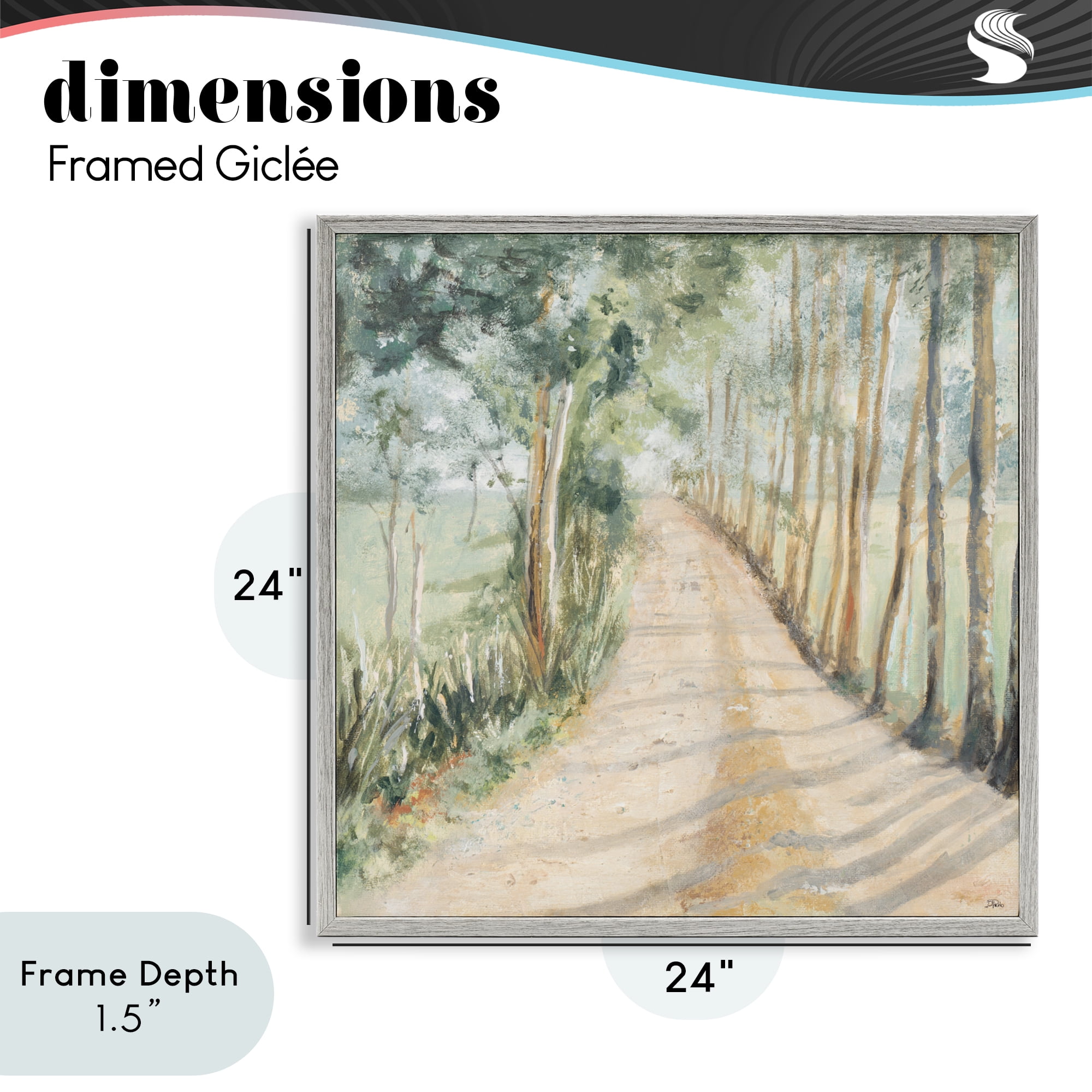 Stupell Industries Camino A Casa Pathway Gray Framed Giclee Art, design by Patricia Pinto