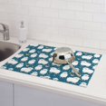 thumbnail image 6 of Yiaed Cute Sheep And Hearts Print Highly Absorbent Microfiber Kitchen Counter Mat, Dish Drying Pad for Dishes, Utensils, Pots and Pans, Large 18" x 24", 6 of 7