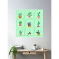 thumbnail image 2 of Cute Minimalism Plants Poster Wall Art, Modern Wall Decor For Living Room Bedroom, 24x24 UNFRAMED, 2 of 3