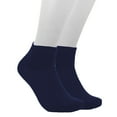 thumbnail image 2 of 12-Pairs Women's Ankle Athletic Low Cut Socks Colorful Solid Lightweight Casual Socks Navy, 2 of 3