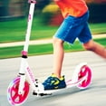 thumbnail image 3 of Goplus Folding Sports Kick Scooter w/LED Wheels for Kids Teens Pink, 3 of 12