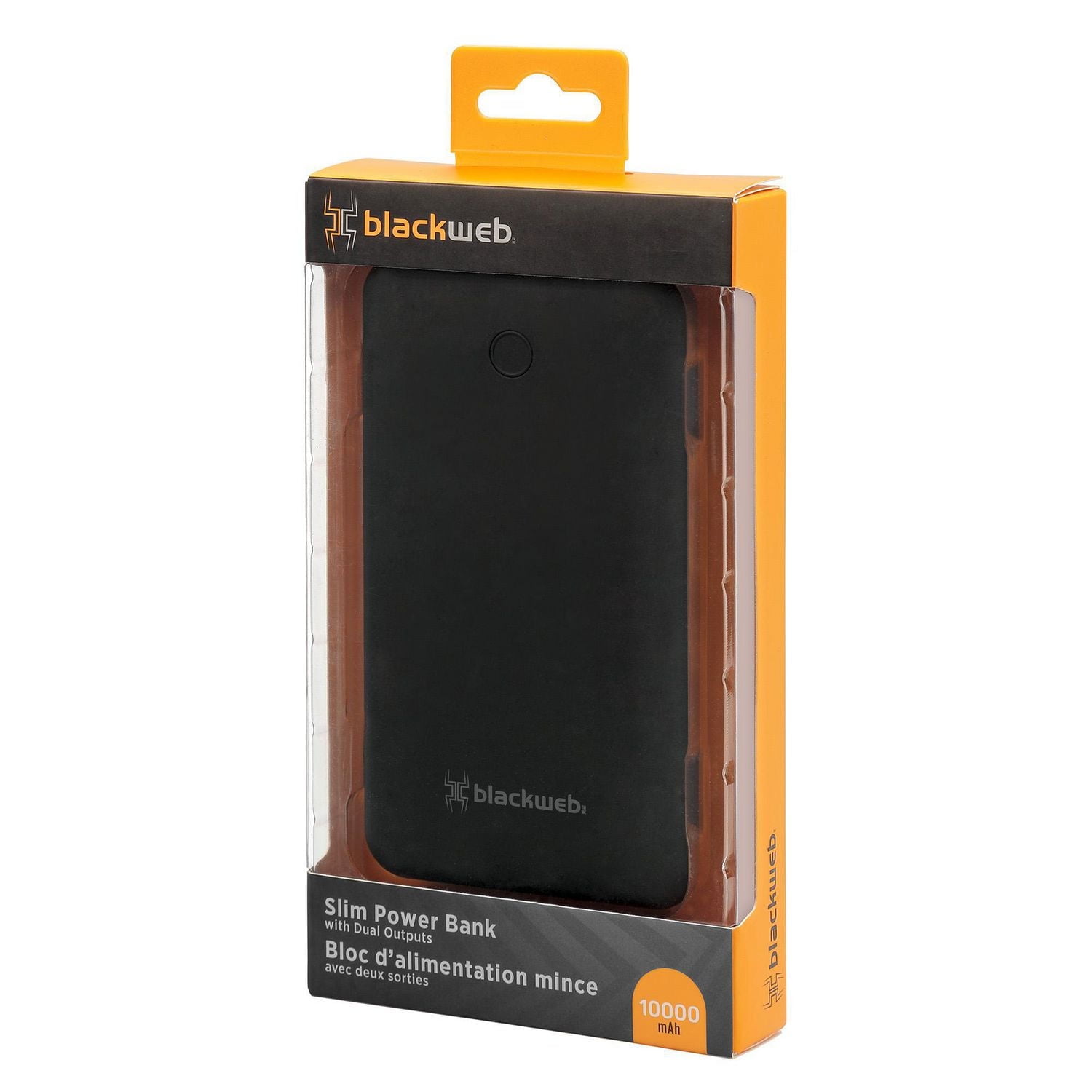 blackweb 10000 mAh Dual Output Slim Power Bank (Black)