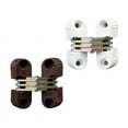 thumbnail image 3 of 6Pcs Invisible Folding Door Cross Hinge Plastic Invisible Concealed Hinge Brown, 3 of 8