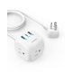 thumbnail image 1 of Anker Regleta USB C de 20 W, regleta con 3 tomas y carga USB C para iPhone 15/15 Plus/15 Pro/15 Pro Max, cable de extensión, carga de suministro de energía para dormitorios, oficina en casa, 1 of 5