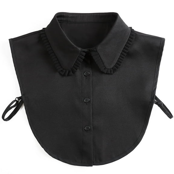 LoudSung Fake Collar Detachable Half Shirt Blouse False Collar Folding Design for Women Girls