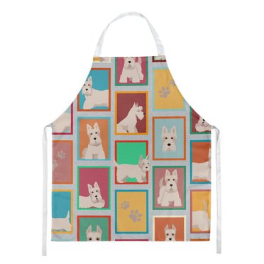 Lots of Wheaten Scottish Terrier Apron 27 in x 30 in