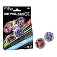 thumbnail image 1 of Paquete doble Hasbro Beyblade X Beat Tyranno 4-70Q y Knife Shinobi 4-80HN, 1 of 5