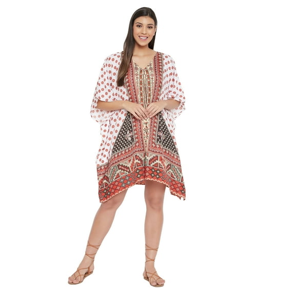 Gypsie Blu Women's Plus Size Kaftan Dresses for Women Long Maxi Dress