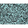 thumbnail image 6 of oneOone Rayon Aqua Blue Fabric Paisley Diy Clothing Quilting Fabric Print Fabric By Yard 56 Inch Wide-QA, 6 of 8