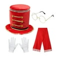 thumbnail image 2 of Conjunto de 4 piezas de accesorios de disfraz de Papá Noel para adultos para juegos de rol. rojo, 2 of 8